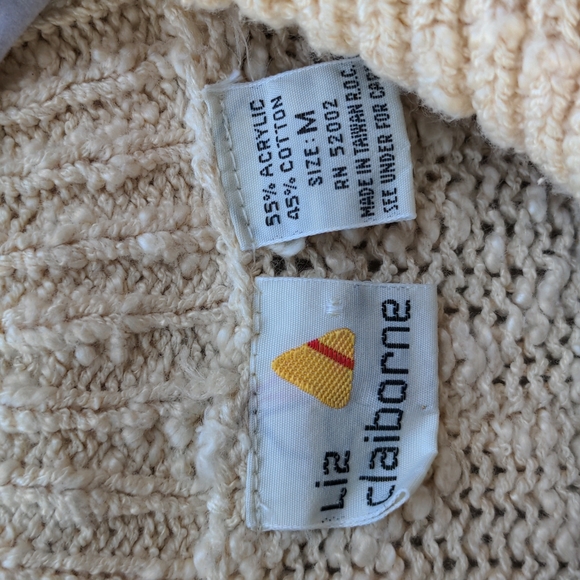 Vintage Liz Claiborne Sweater Vest M - Picture 4 of 6